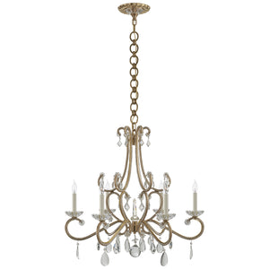 Visual Comfort Signature - ARN 5129HAB-CG - Six Light Chandelier - Montmartre - Hand-Rubbed Antique Brass