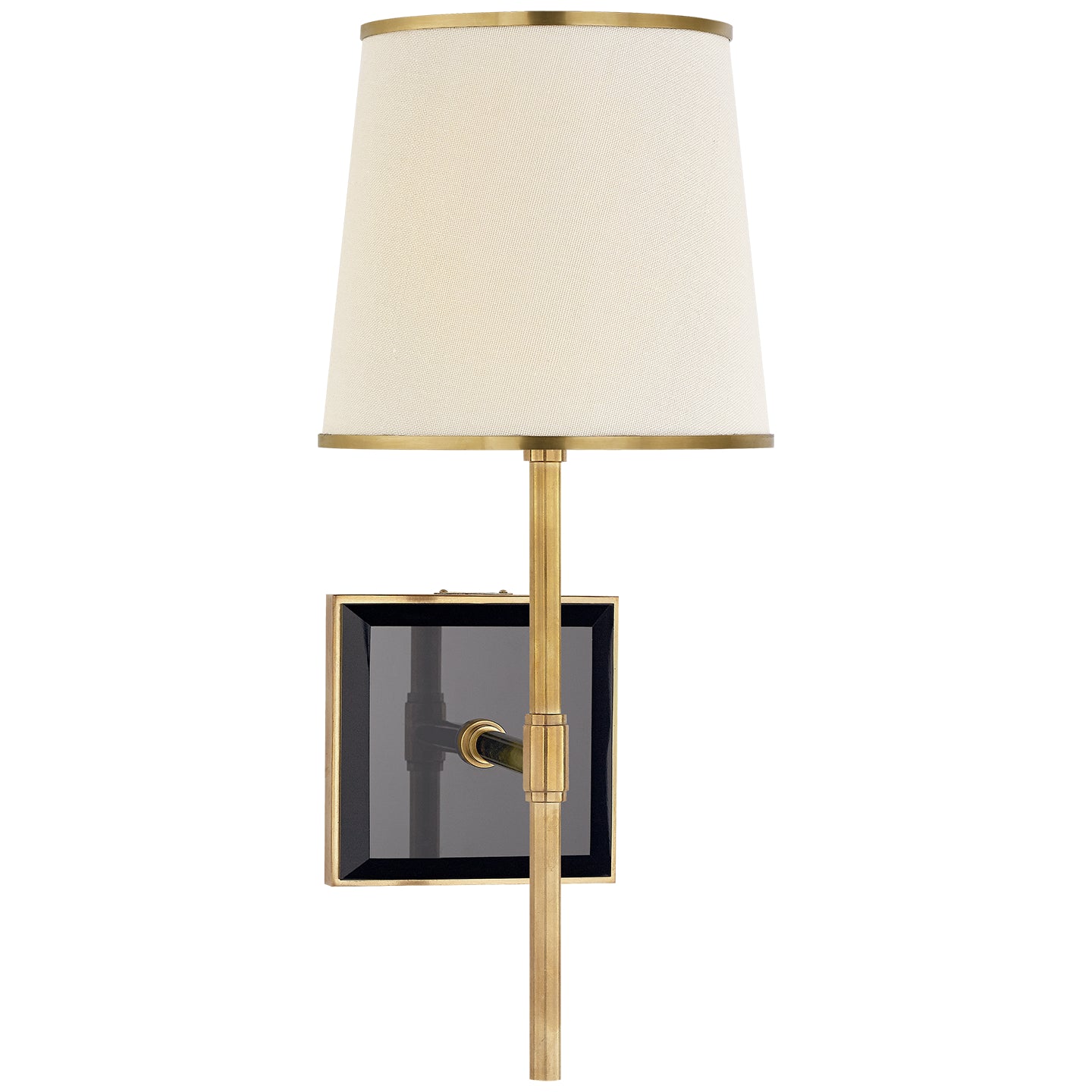 Visual Comfort Signature - KS 2120SB/BLK-L/SB - One Light Wall Sconce - Bradford - Soft Brass and Black