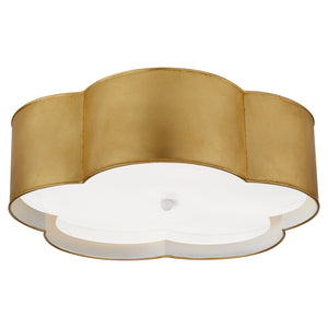 Visual Comfort Signature - KS 4118G/WHT-FA - Four Light Flush Mount - Bryce - Gild and White