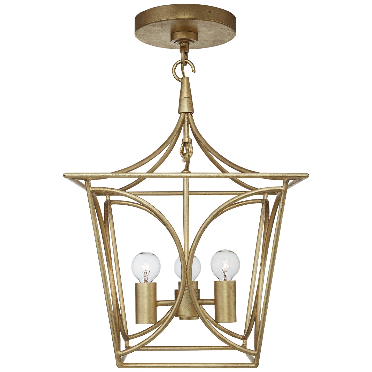 Visual Comfort Signature - KS 5143G - Four Light Mini Lantern - Cavanagh - Gild