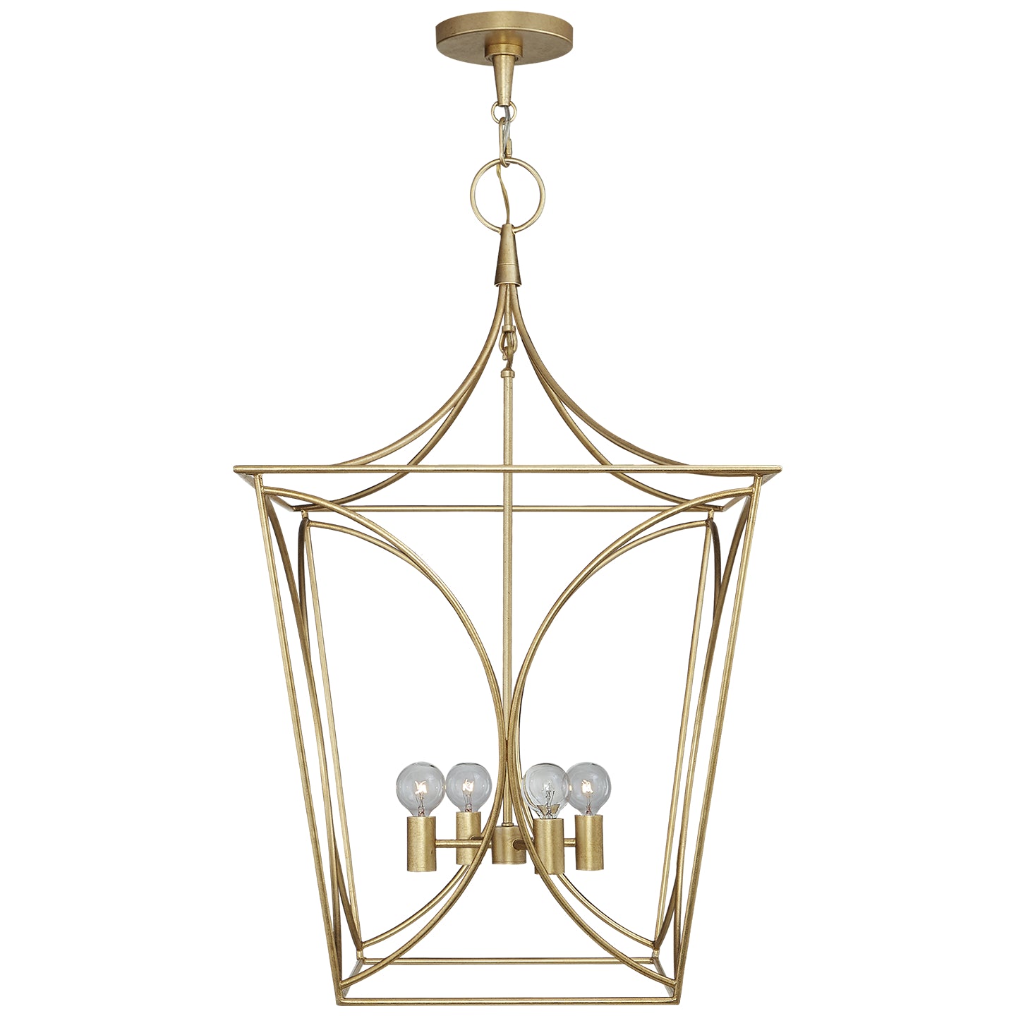 Visual Comfort Signature - KS 5145G - Four Light Lantern - Cavanagh - Gild