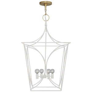 Visual Comfort Signature - KS 5145LC/G - Four Light Lantern - Cavanagh - Light Cream