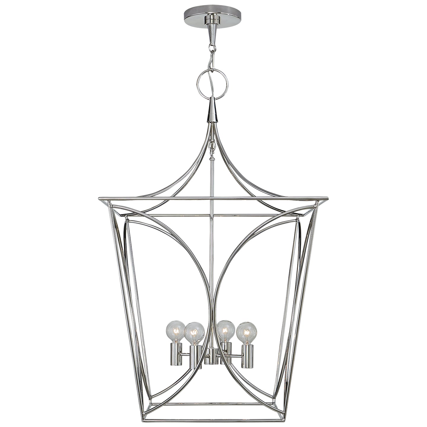 Visual Comfort Signature - KS 5145PN - Four Light Lantern - Cavanagh - Polished Nickel