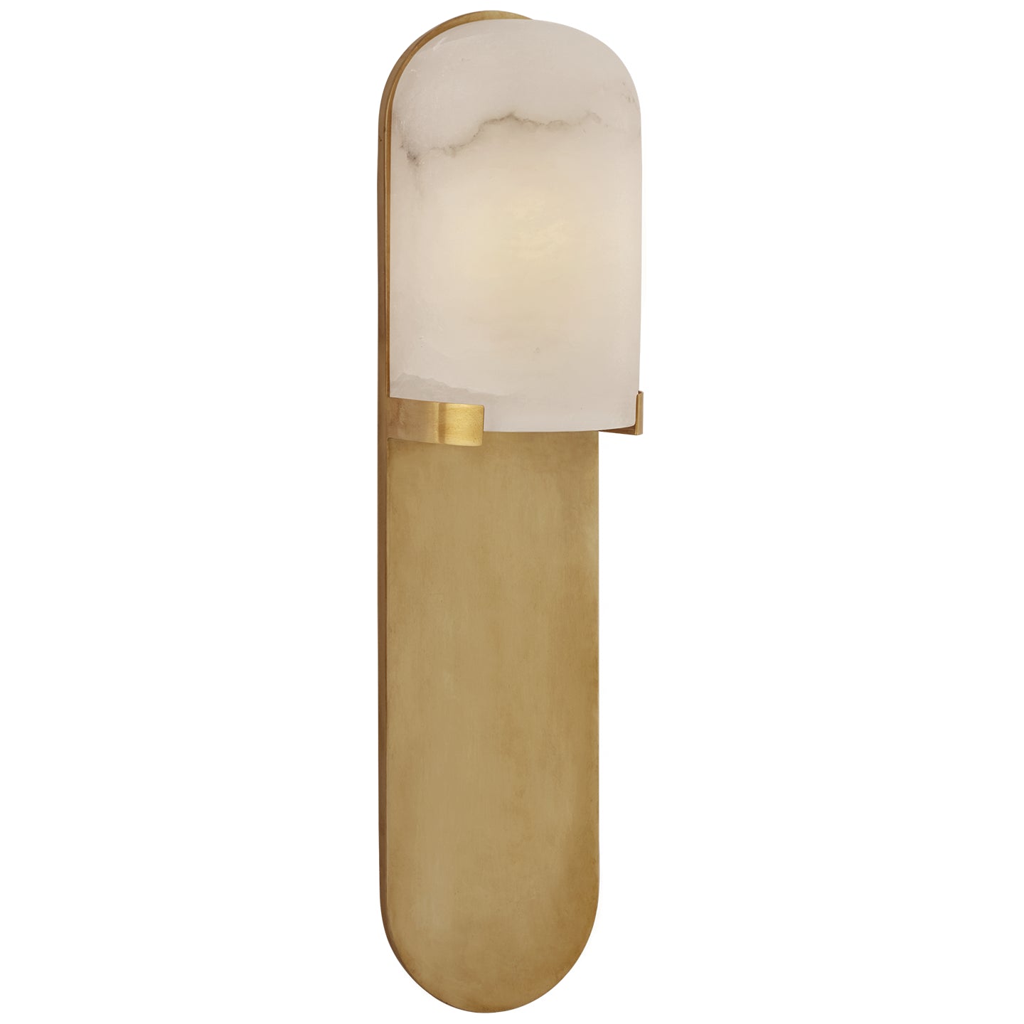 Visual Comfort Signature - KW 2014AB-ALB - LED Wall Sconce - Melange - Antique-Burnished Brass