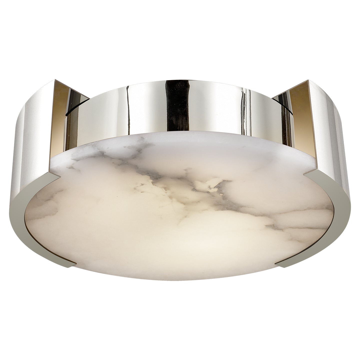 Visual Comfort Signature - KW 4012PN - LED Flush Mount - Melange - Polished Nickel