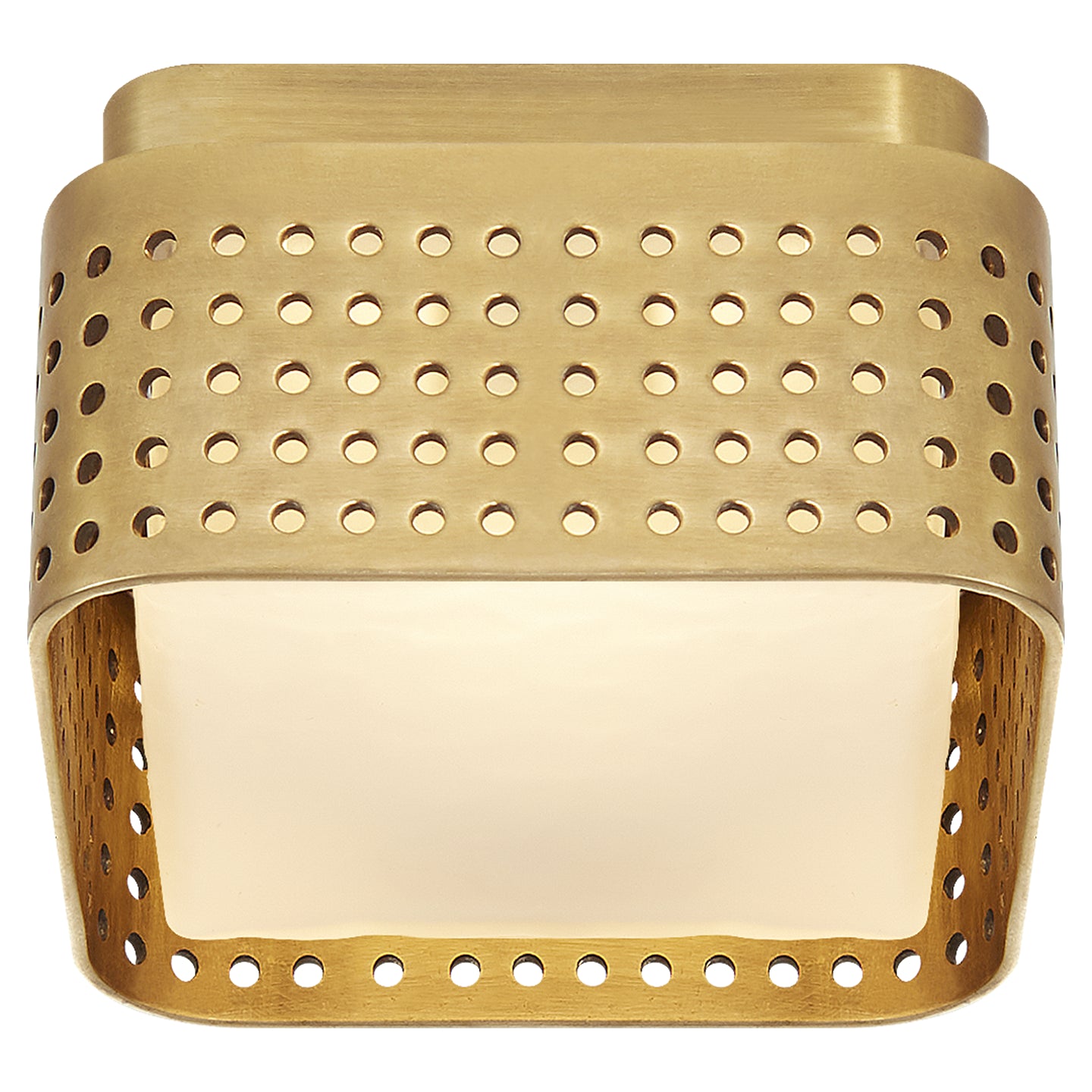 Visual Comfort Signature - KW 4055AB-CDG - LED Flush Mount - Precision - Antique-Burnished Brass