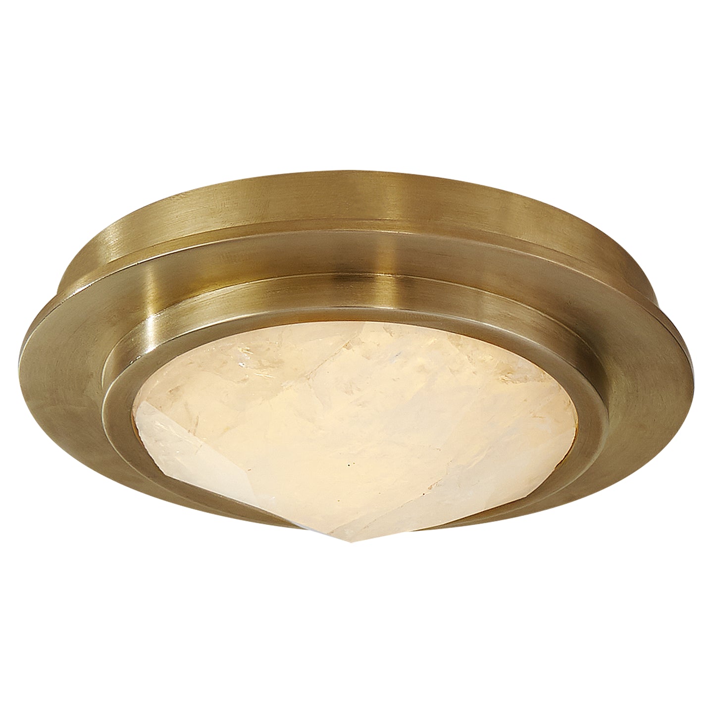 Visual Comfort Signature - KW 4093AB/Q - LED Flush Mount - Halcyon - Antique-Burnished Brass