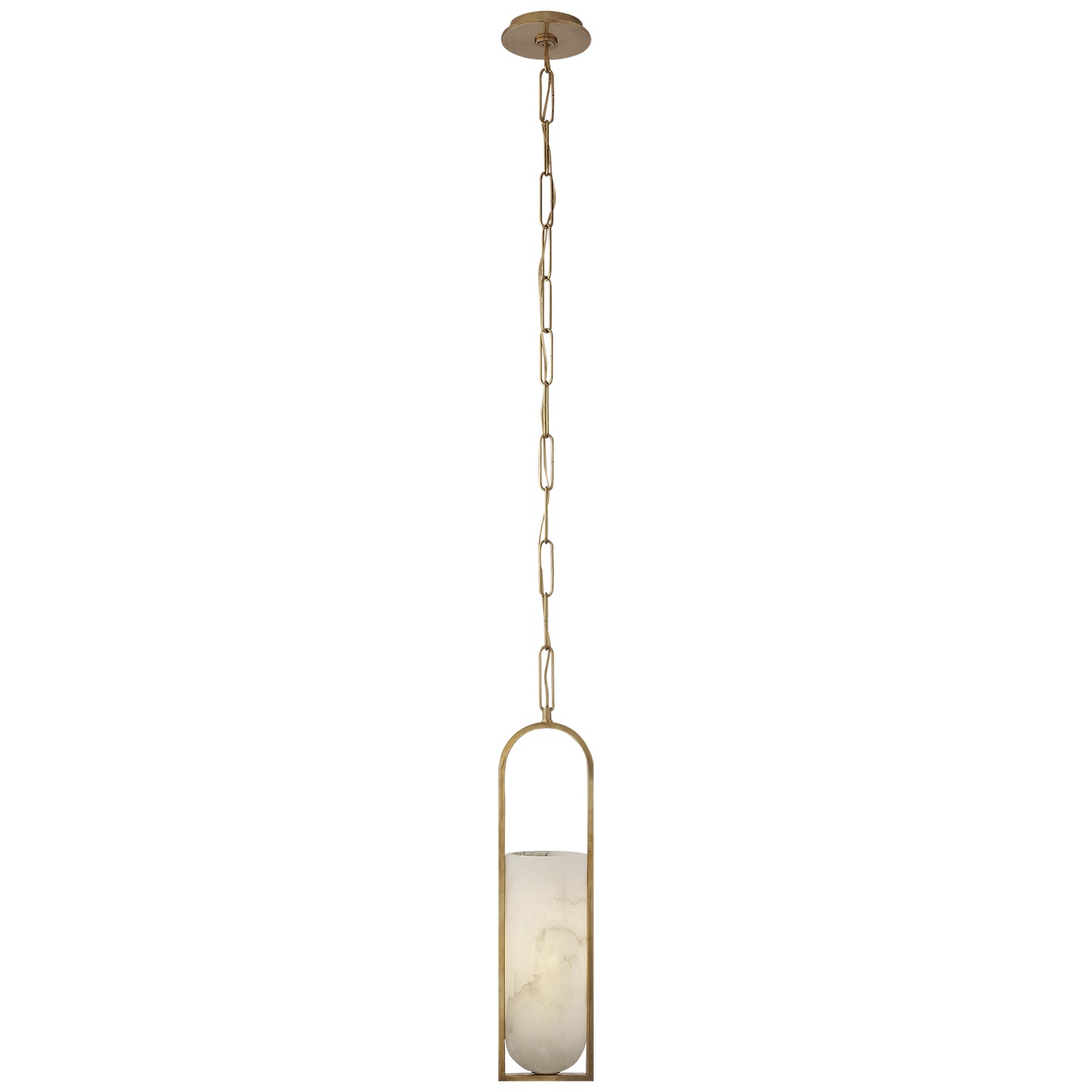 Visual Comfort Signature - KW 5512AB-ALB - LED Pendant - Melange - Antique-Burnished Brass