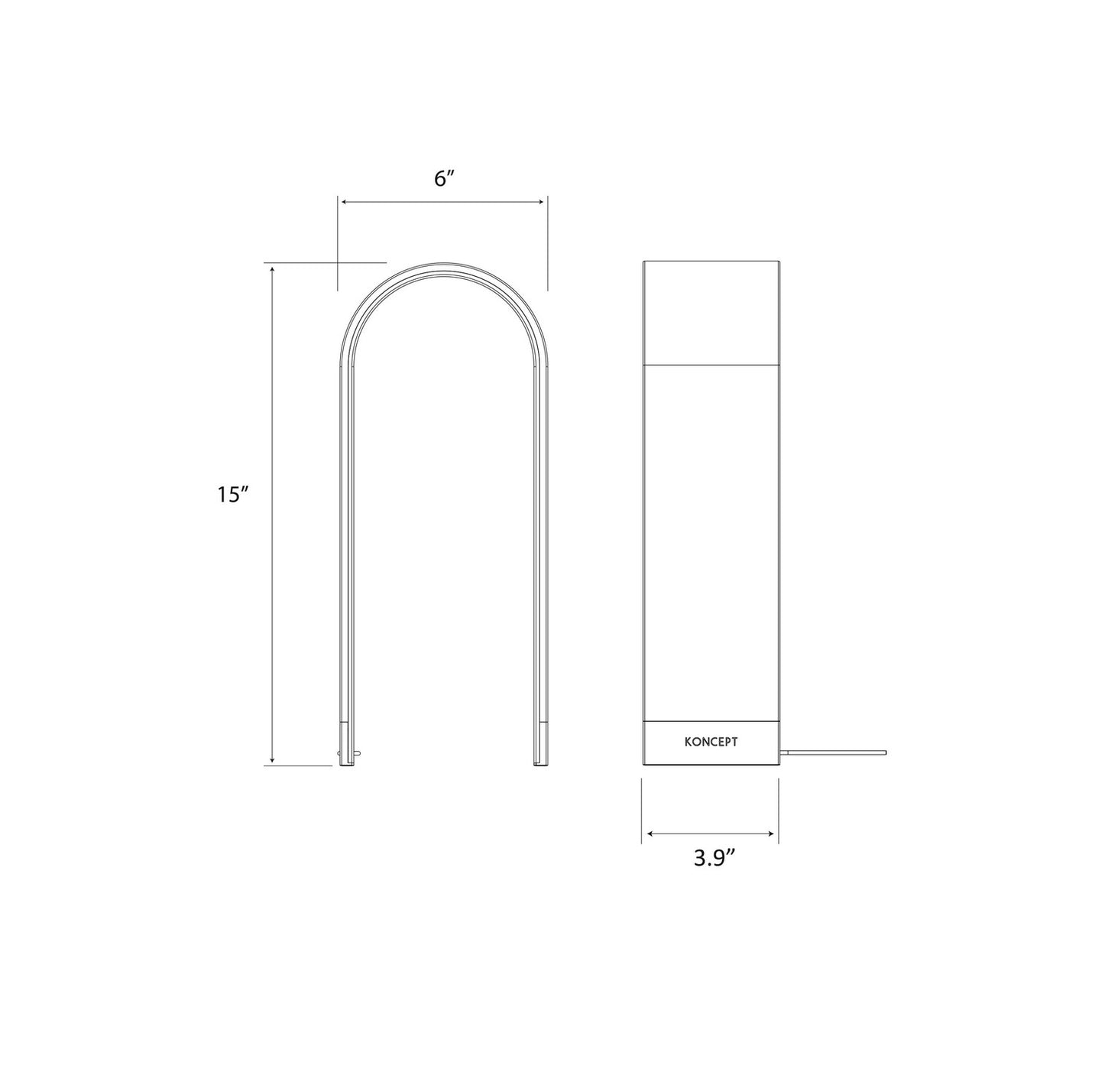 Koncept - NL2-S-SIL-DSK - LED Desk Lamp - Mr. n - Silver