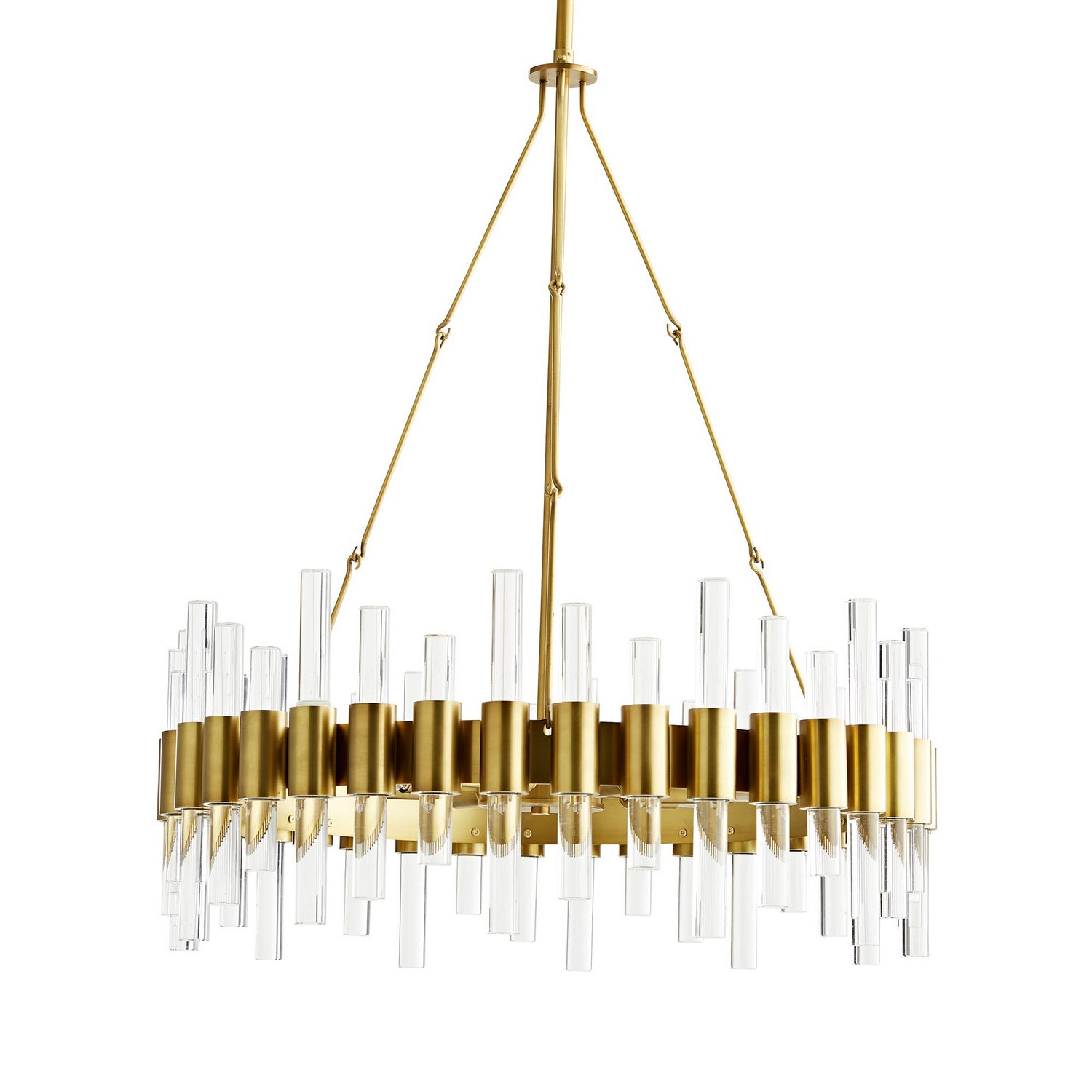 Arteriors - 89094 - Eight Light Chandelier - Haskell - Antique Brass