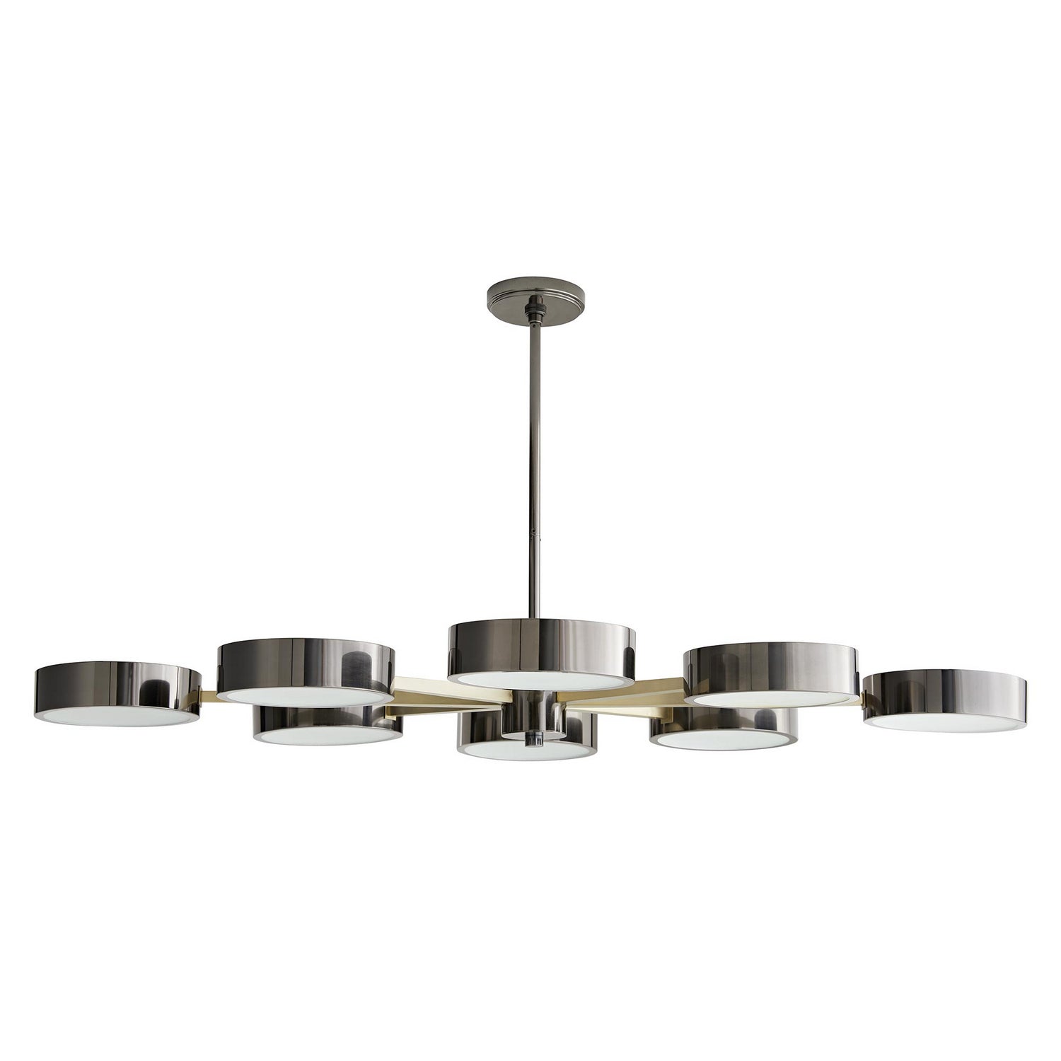 Arteriors - 89097 - Eight Light Chandelier - Linus - Pale Brass