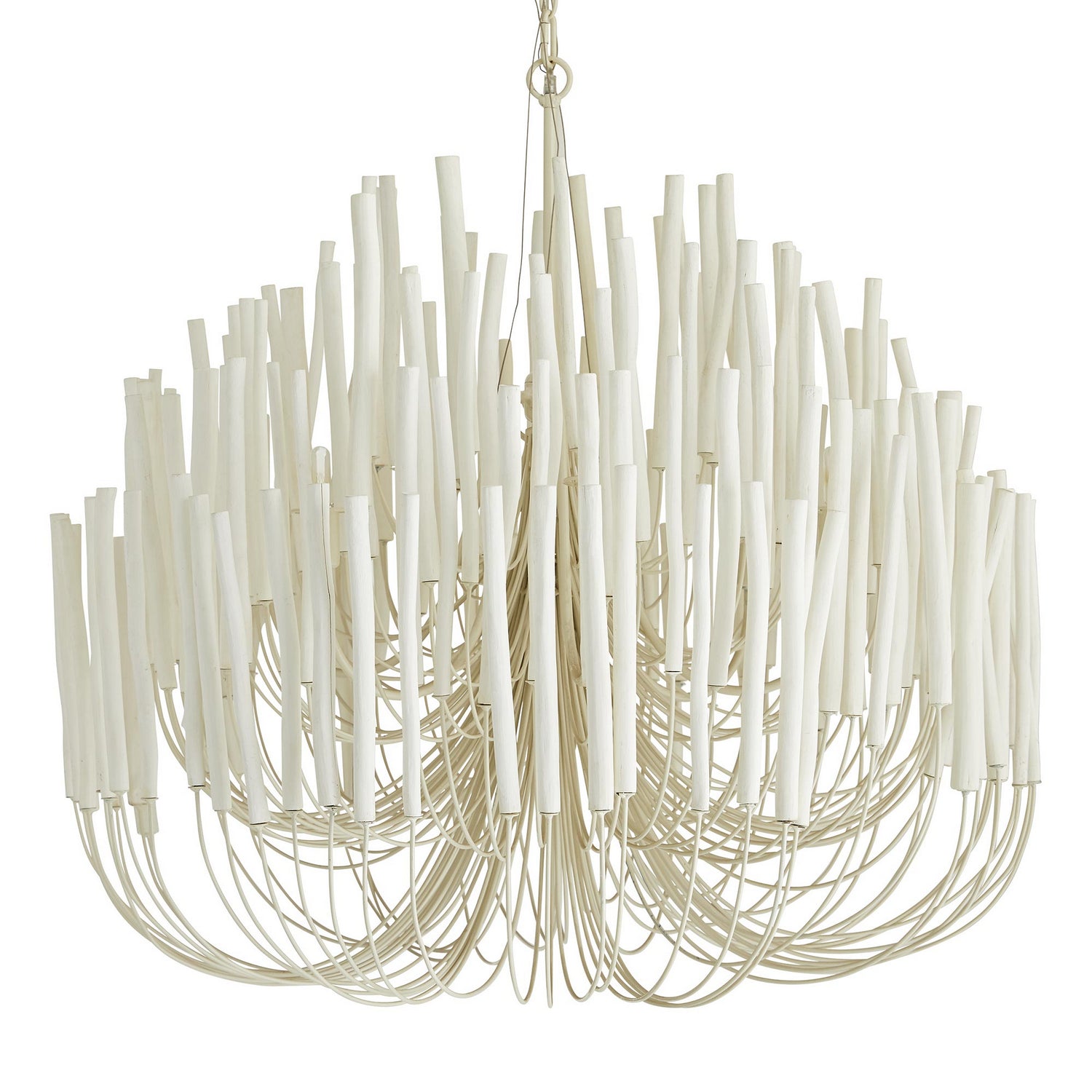 Arteriors - 89100 - Six Light Chandelier - Tilda - White