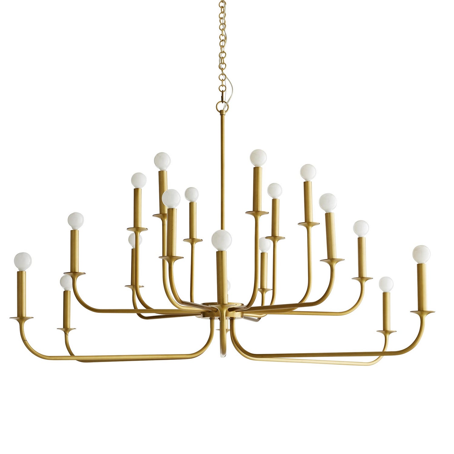 Arteriors - 89105 - 18 Light Chandelier - Breck - Antique Brass