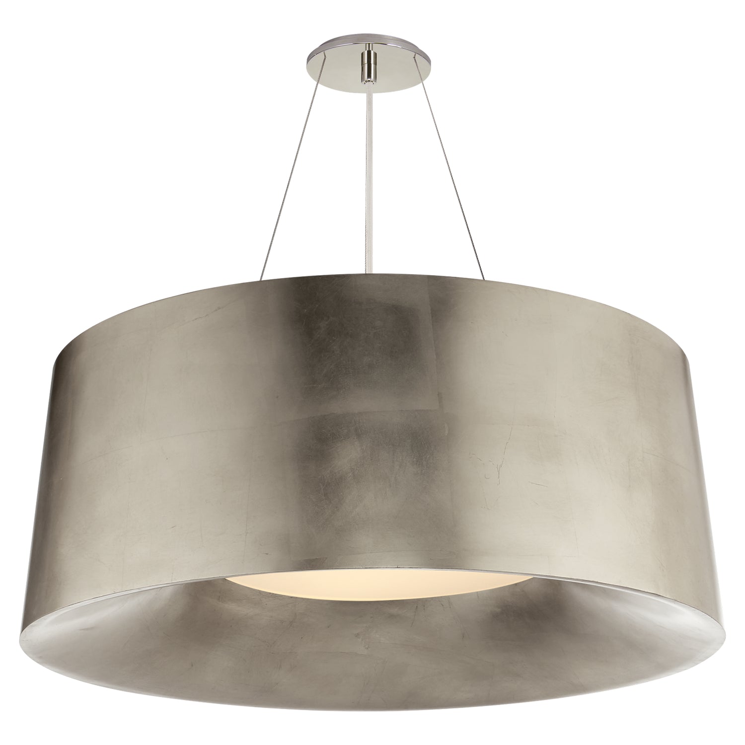 Visual Comfort Signature - BBL 5090BSL - Three Light Pendant - Halo - Burnished Silver Leaf