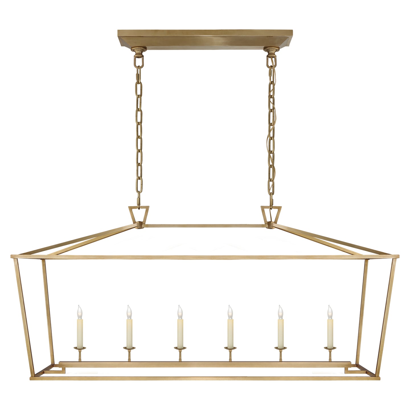 Visual Comfort Signature - CHC 2166AB - Six Light Lantern - Darlana - Antique-Burnished Brass