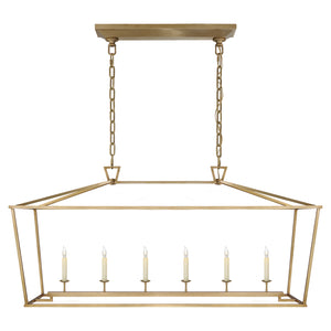 Visual Comfort Signature - CHC 2166AB - Six Light Lantern - Darlana - Antique-Burnished Brass