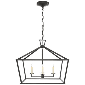 Visual Comfort Signature - CHC 2187AI - Four Light Lantern - Darlana - Aged Iron