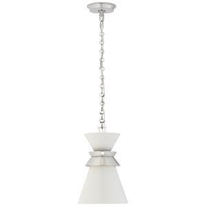 Visual Comfort Signature - CHC 5240PN-WHT - One Light Pendant - Alborg - Polished Nickel