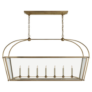 Visual Comfort Signature - CHC 5438AB-CG - Seven Light Linear Pendant - Riverside - Antique-Burnished Brass