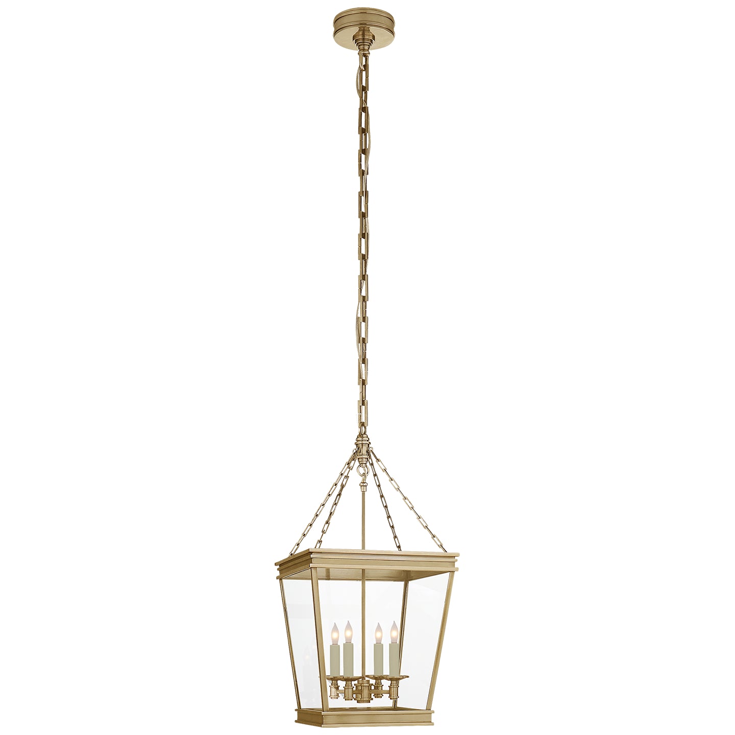 Visual Comfort Signature - CHC 5610AB-CG - Four Light Lantern - Launceton - Antique-Burnished Brass