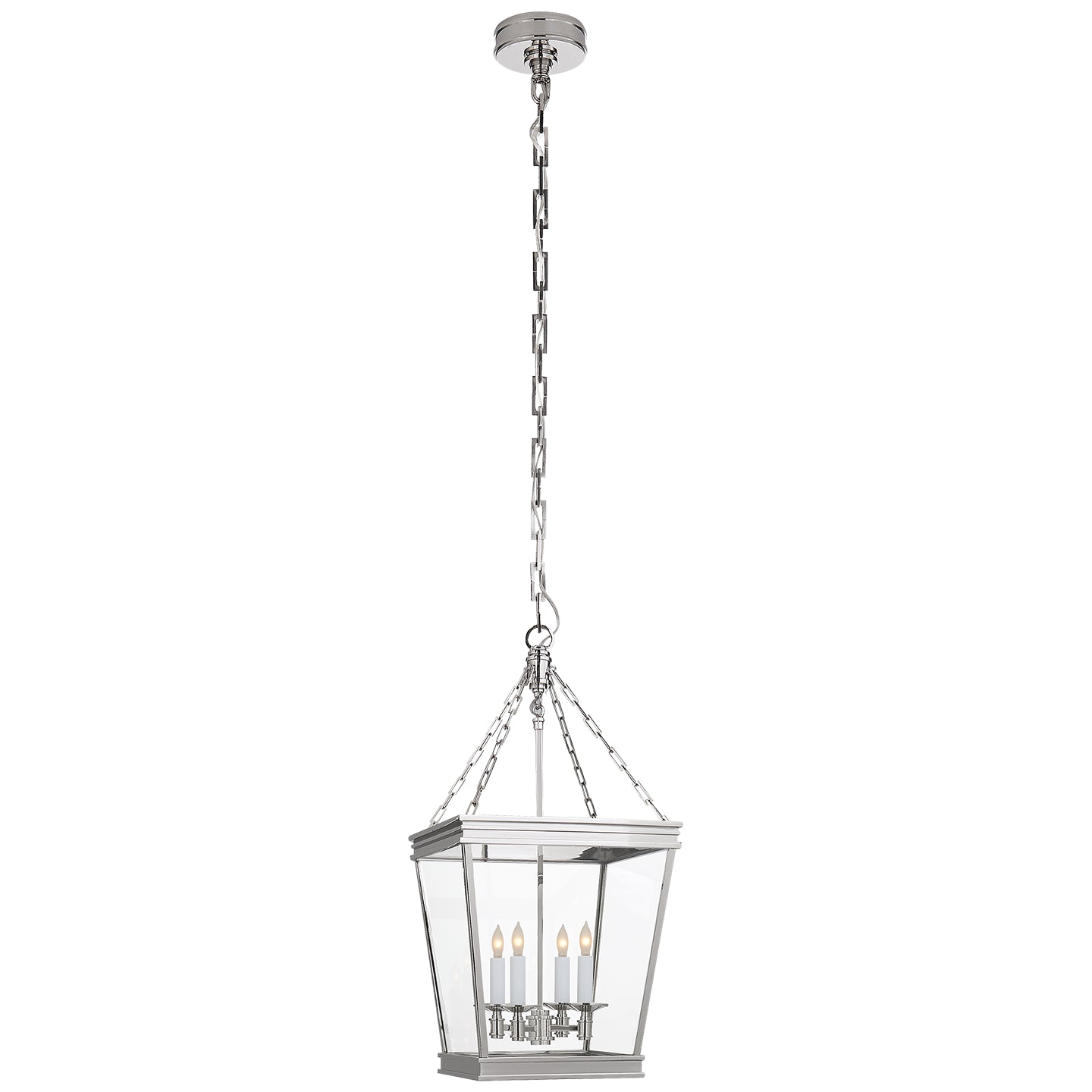 Visual Comfort Signature - CHC 5610PN-CG - Four Light Lantern - Launceton - Polished Nickel