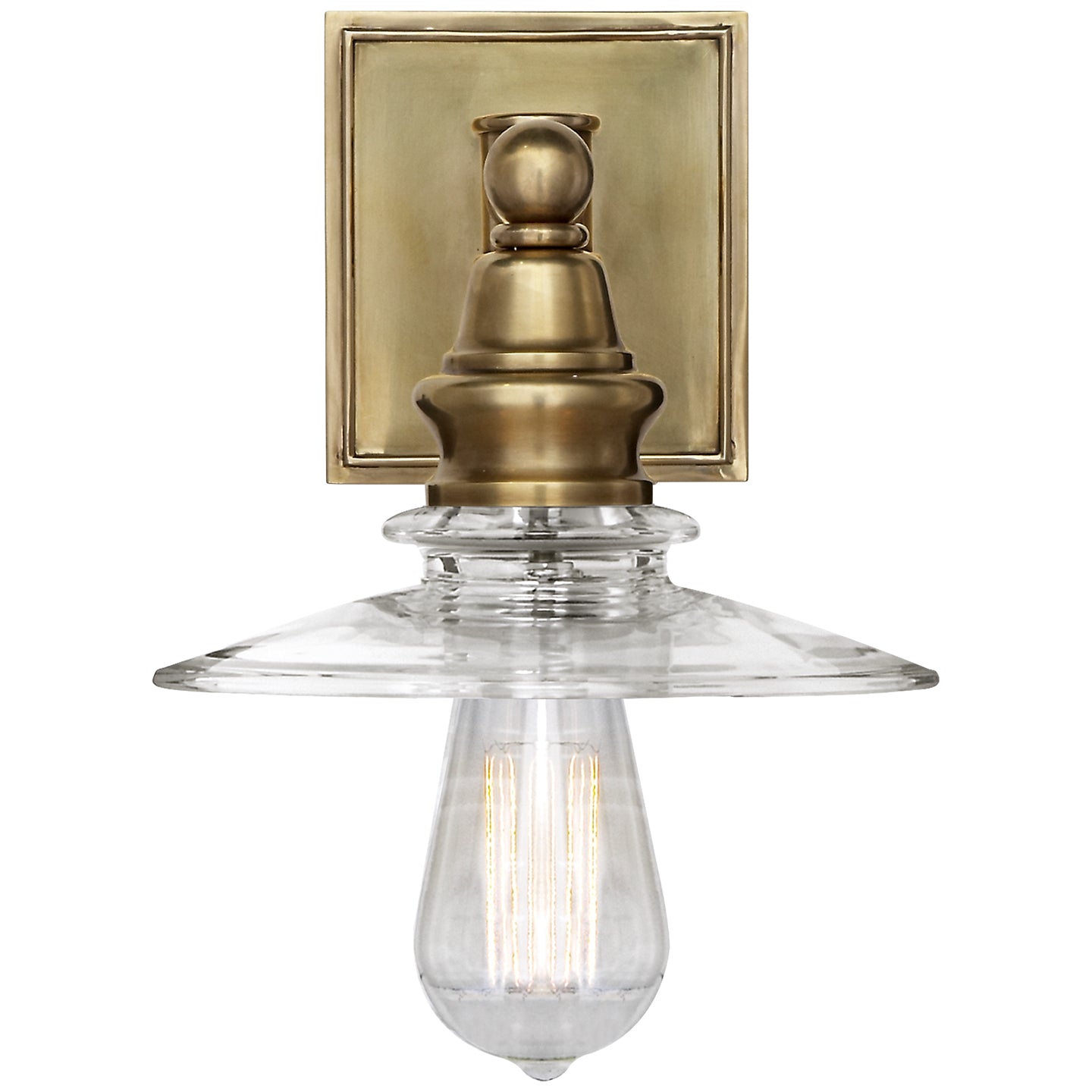 Visual Comfort Signature - CHD 2473AB-CG - One Light Wall Sconce - Covington - Antique-Burnished Brass