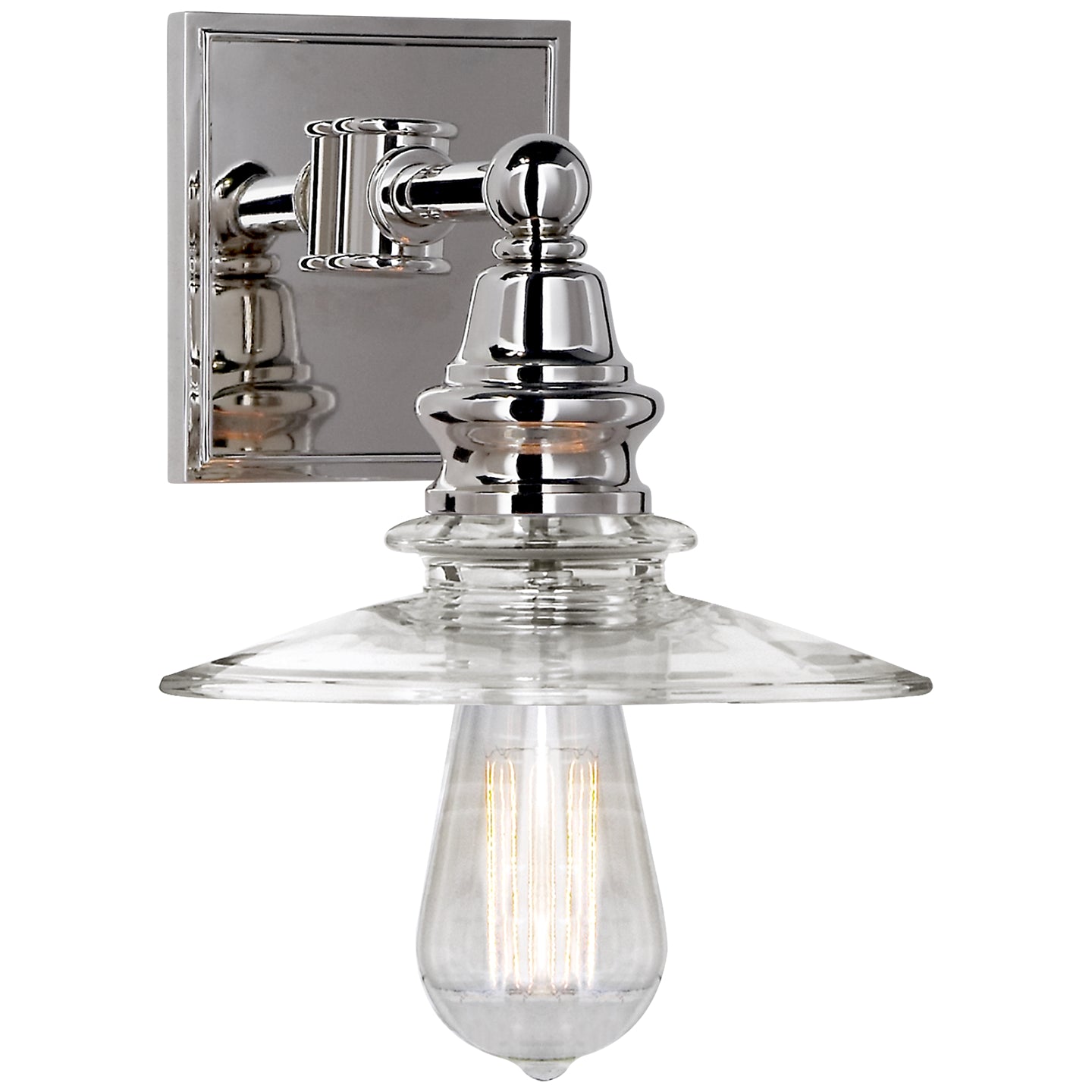 Visual Comfort Signature - CHD 2473PN-CG - One Light Wall Sconce - Covington - Polished Nickel