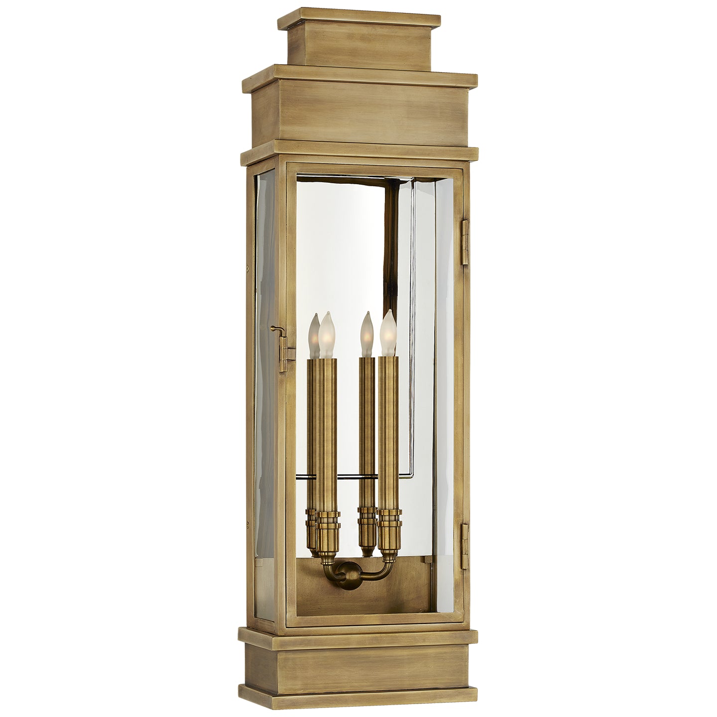 Visual Comfort Signature - CHD 2911AB-CG - Two Light Wall Lantern - Linear Lantern - Antique-Burnished Brass