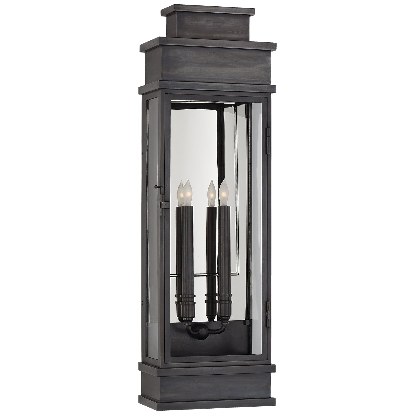 Visual Comfort Signature - CHD 2911BZ-CG - Two Light Wall Lantern - Linear Lantern - Bronze