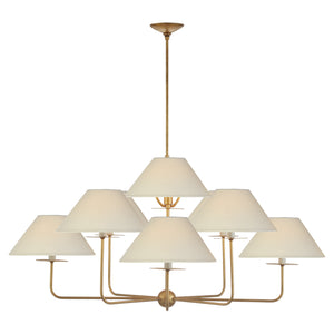 Visual Comfort Signature - NW 5070GI-L - Nine Light Chandelier - Kelley - Gilded Iron