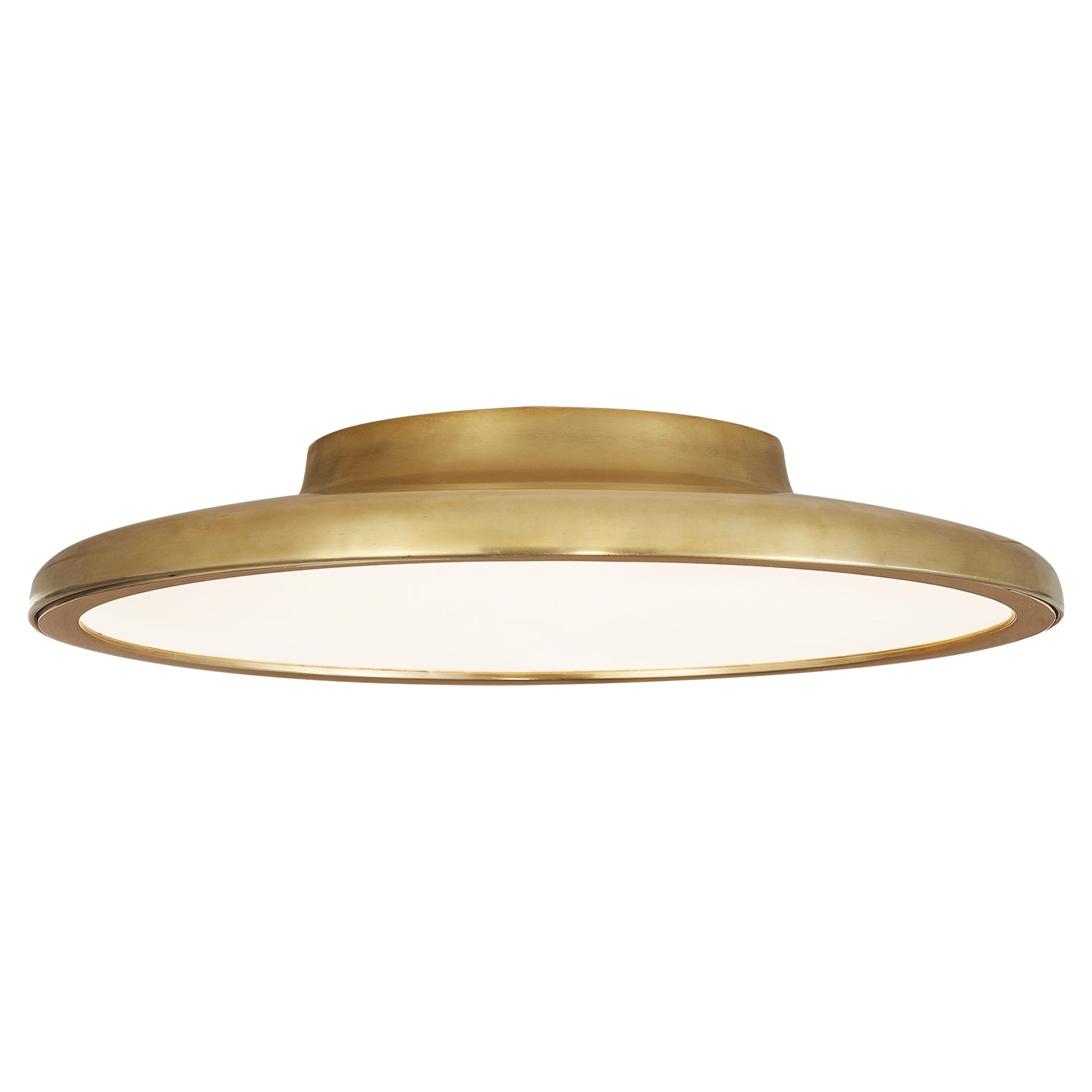 Visual Comfort Signature - PB 4000NB - LED Flush Mount - Dot - Natural Brass