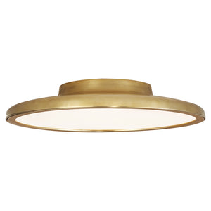 Visual Comfort Signature - PB 4000NB - LED Flush Mount - Dot - Natural Brass