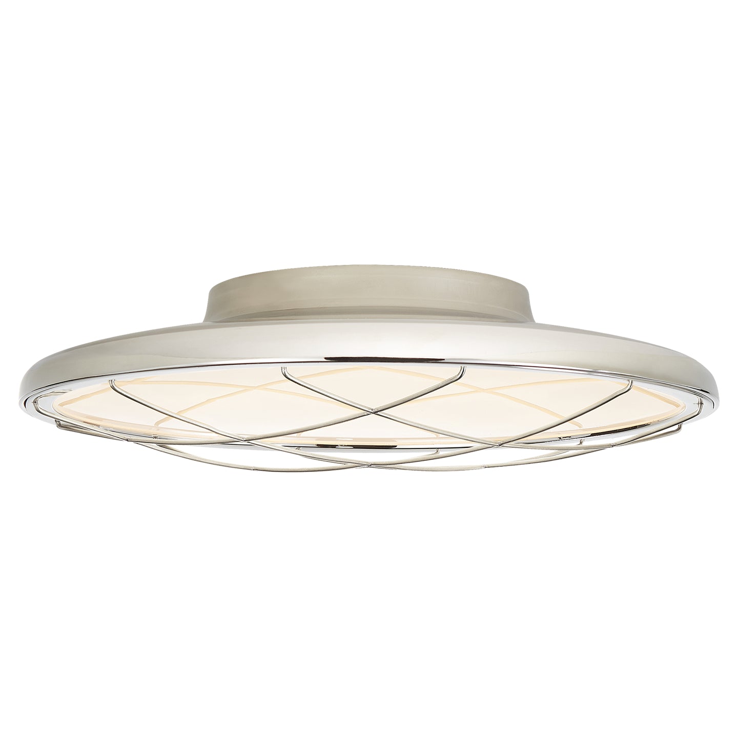 Visual Comfort Signature - PB 4001PN - LED Flush Mount - Dot - Polished Nickel