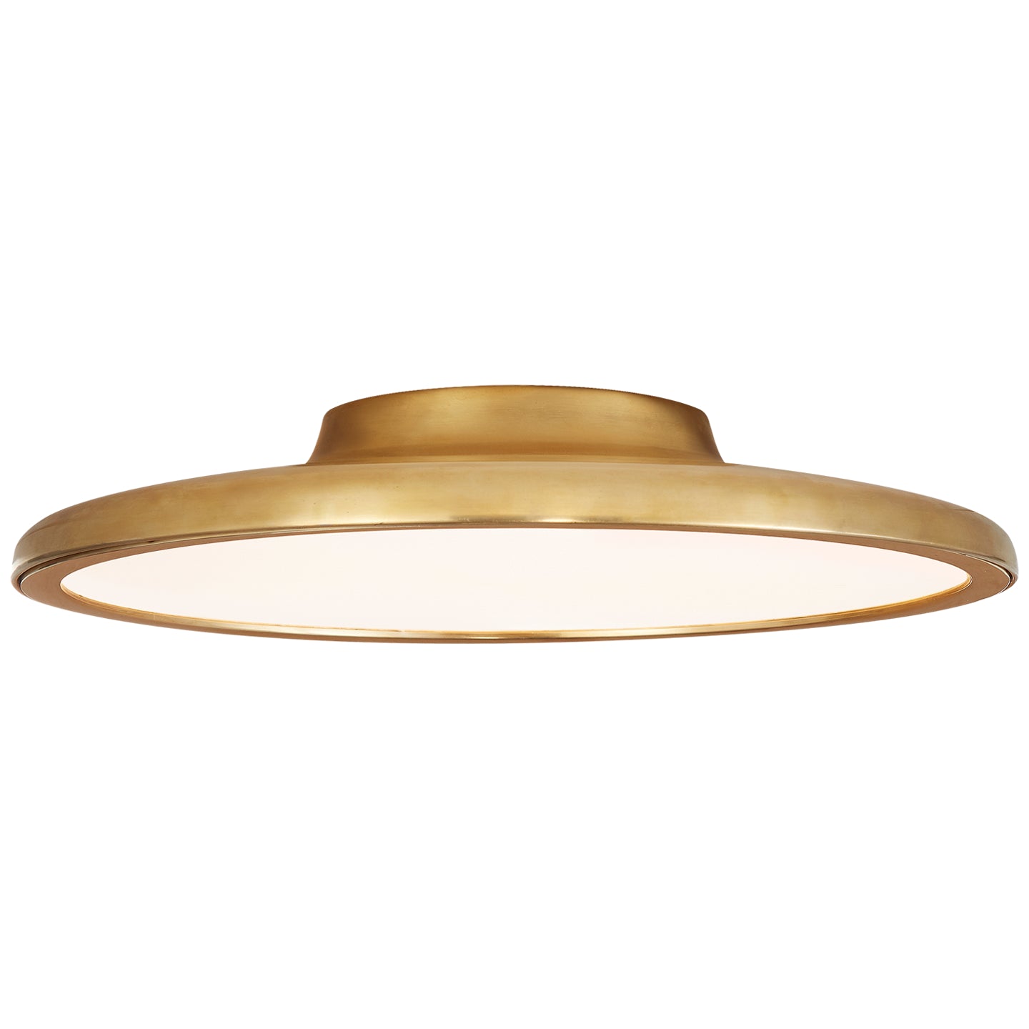 Visual Comfort Signature - PB 4003NB - LED Flush Mount - Dot - Natural Brass