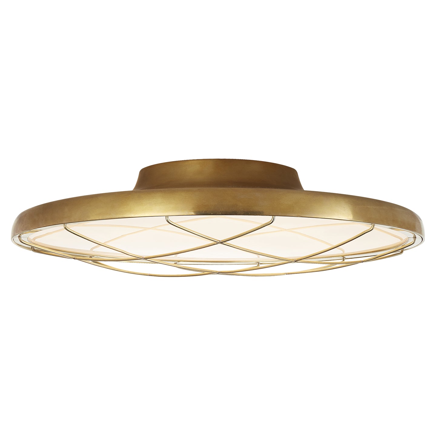 Visual Comfort Signature - PB 4004NB - LED Flush Mount - Dot - Natural Brass