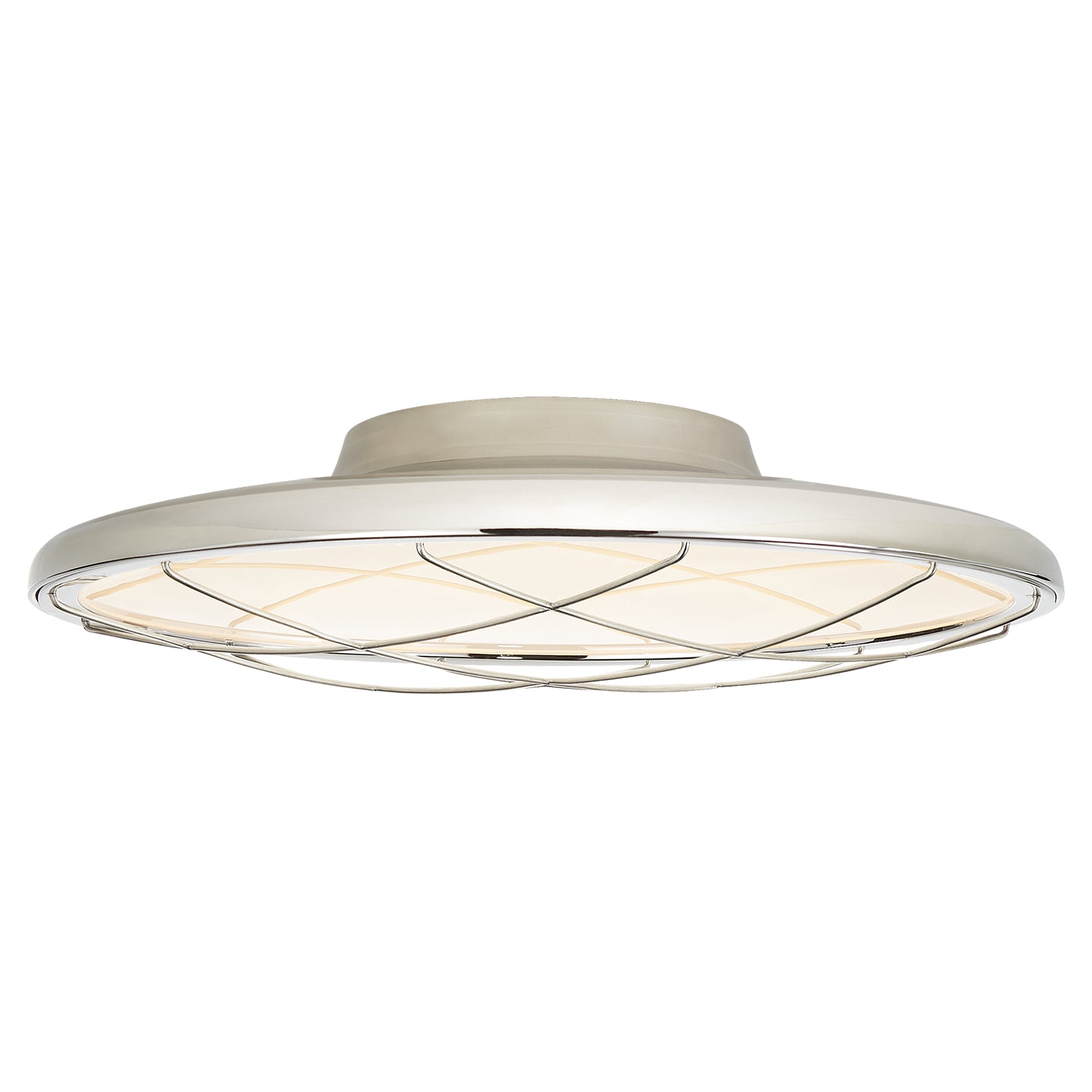 Visual Comfort Signature - PB 4004PN - LED Flush Mount - Dot - Polished Nickel