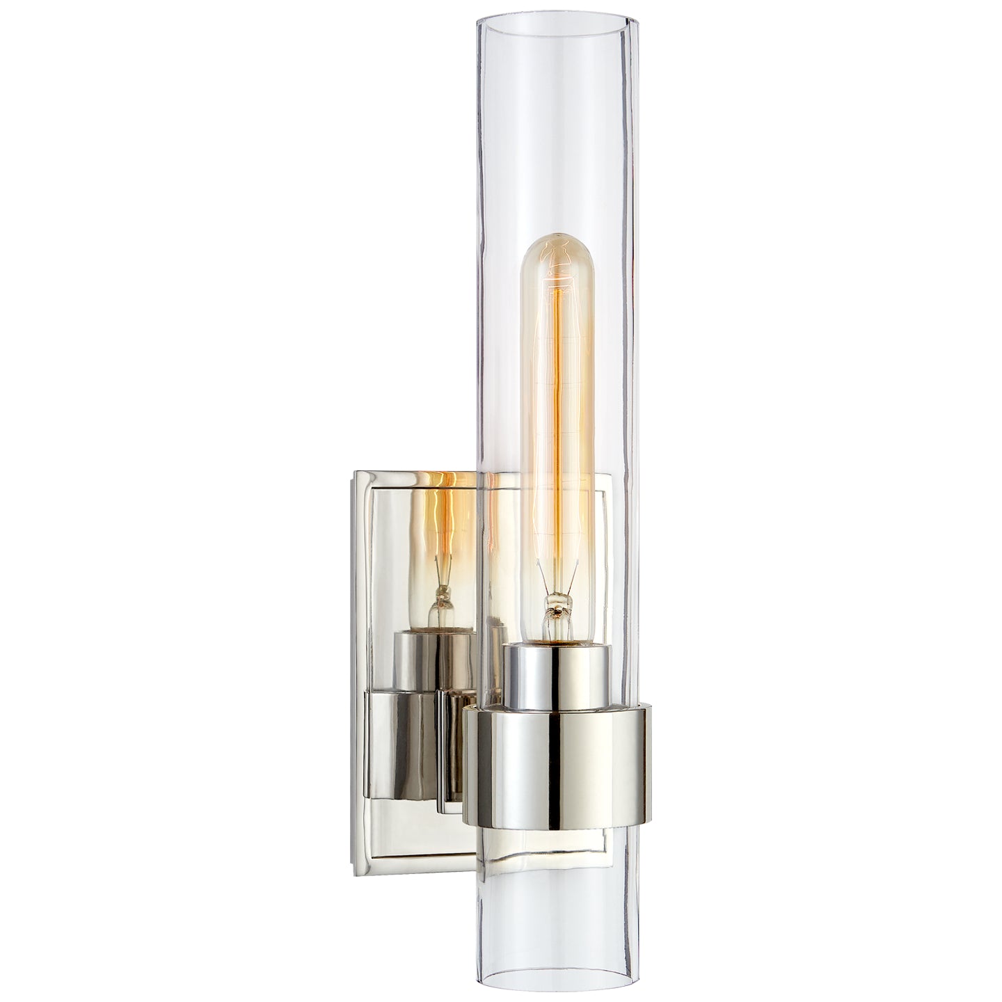 Visual Comfort Signature - S 2165PN-CG - One Light Wall Sconce - Presidio - Polished Nickel