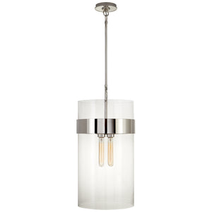 Visual Comfort Signature - S 5674PN-CG - Four Light Pendant - Presidio - Polished Nickel