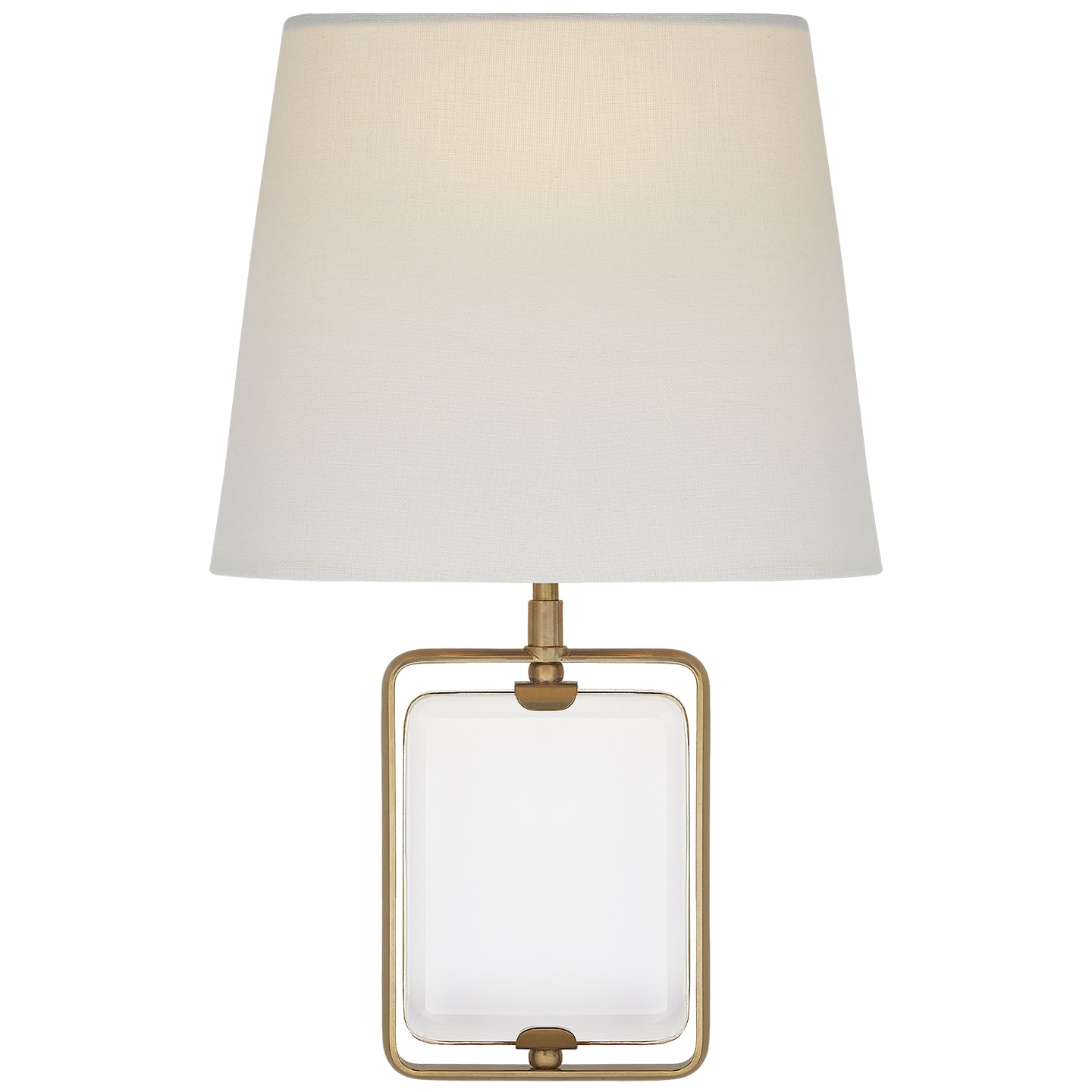 Visual Comfort Signature - SK 2030CG/HAB-L - One Light Wall Sconce - Henri - Crystal and Hand-Rubbed Antique Brass