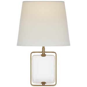 Visual Comfort Signature - SK 2030CG/HAB-L - One Light Wall Sconce - Henri - Crystal and Hand-Rubbed Antique Brass