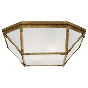 Visual Comfort Signature - SK 4009GI-FG - Four Light Flush Mount - Morris - Gilded Iron