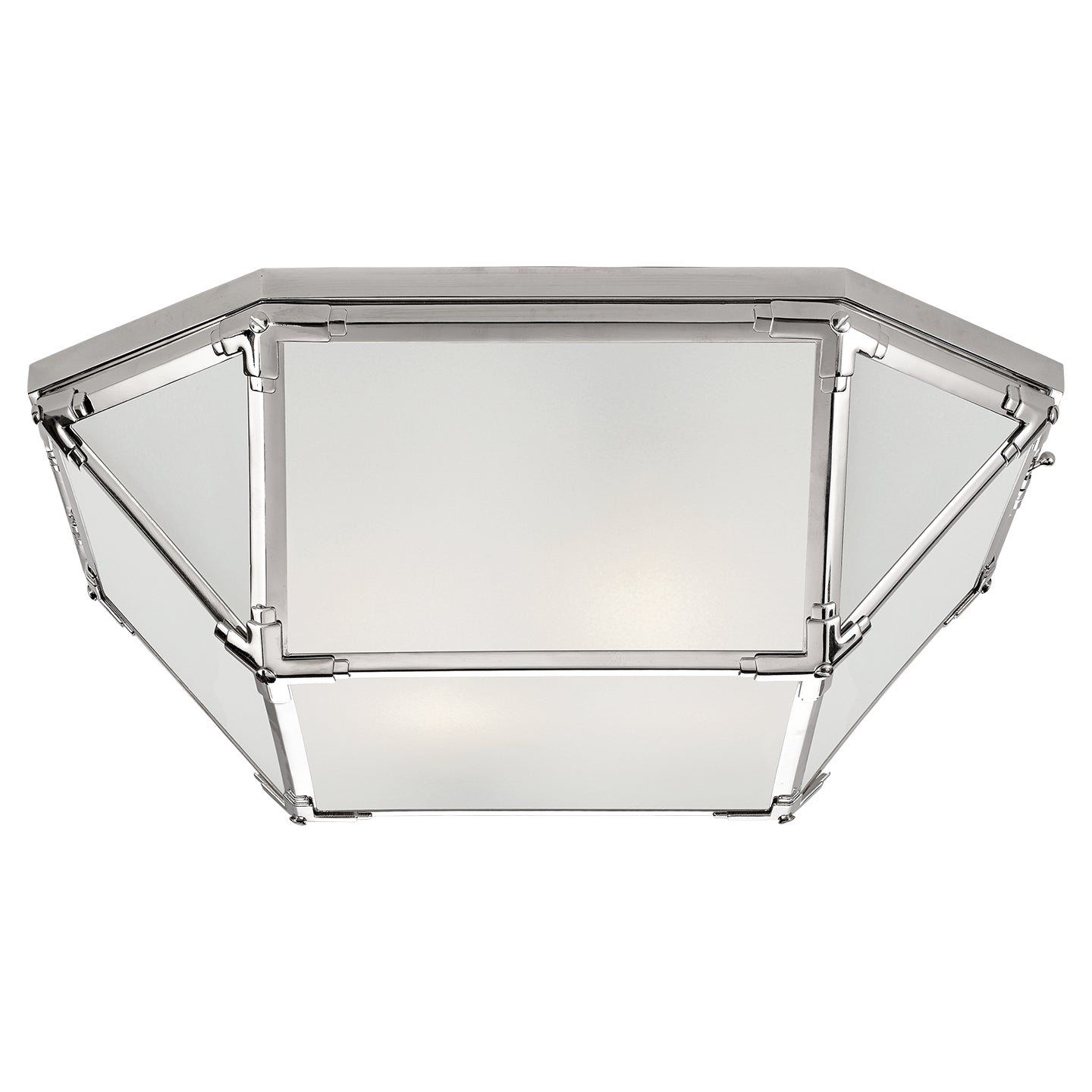 Visual Comfort Signature - SK 4009PN-FG - Four Light Flush Mount - Morris - Polished Nickel