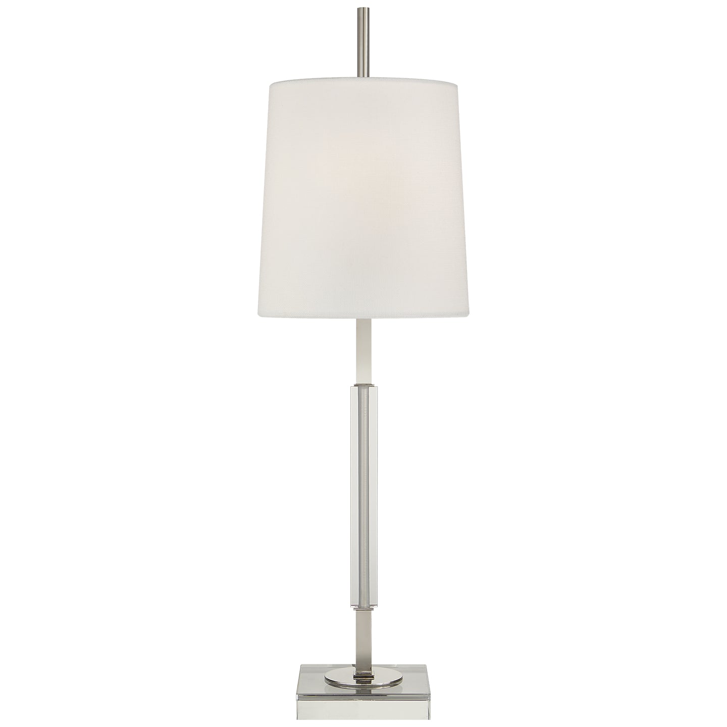 Visual Comfort Signature - TOB 3627PN/CG-L - One Light Table Lamp - Lexington - Polished Nickel with Crystal