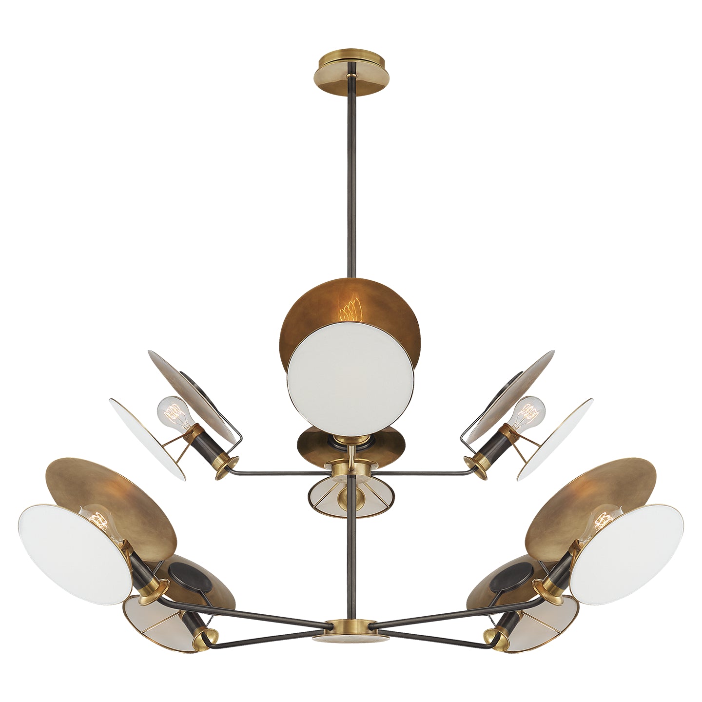 Visual Comfort Signature - TOB 5290BZ/HAB-L - Eight Light Chandelier - Osiris - Bronze and Hand-Rubbed Antique Brass