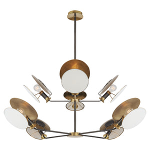 Visual Comfort Signature - TOB 5290BZ/HAB-L - Eight Light Chandelier - Osiris - Bronze and Hand-Rubbed Antique Brass