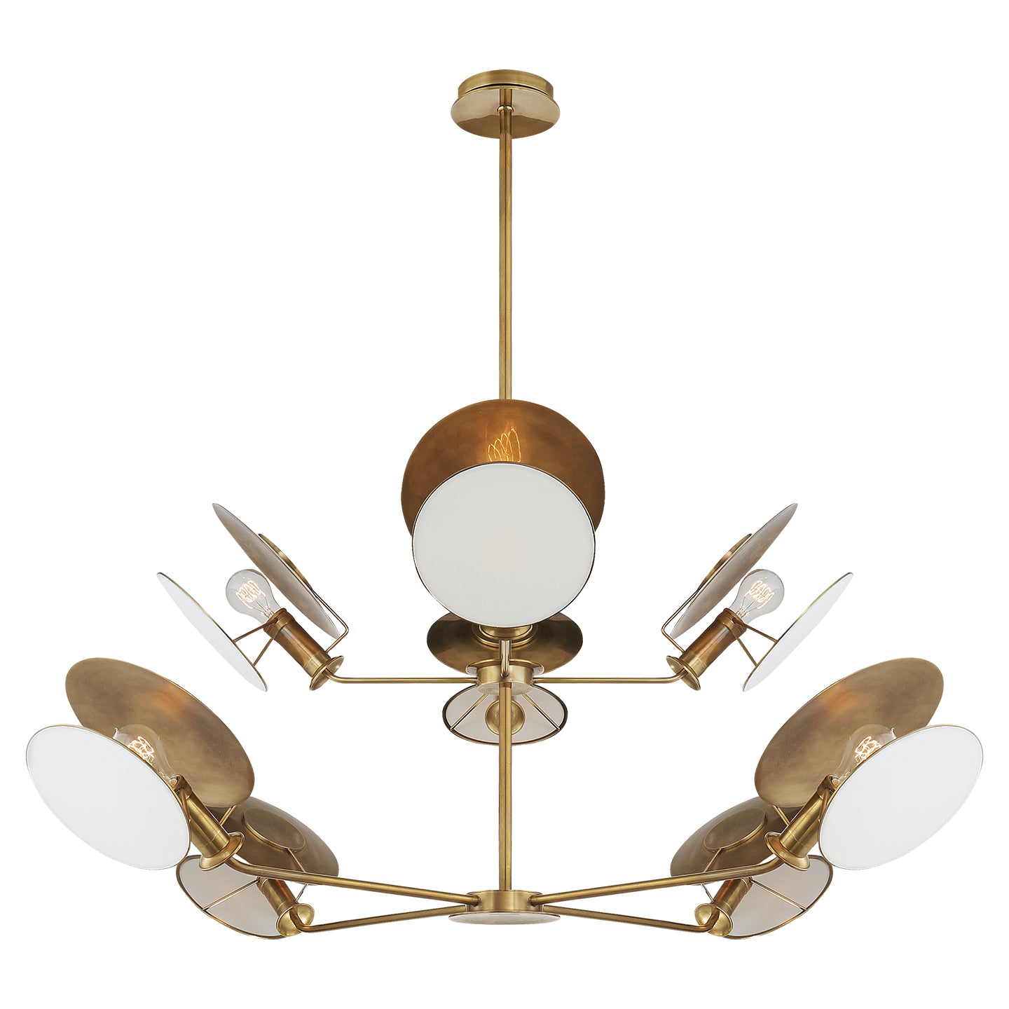 Visual Comfort Signature - TOB 5290HAB-L - Eight Light Chandelier - Osiris - Hand-Rubbed Antique Brass