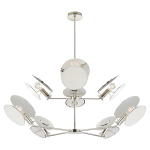 Visual Comfort Signature - TOB 5290PN-L - Eight Light Chandelier - Osiris - Polished Nickel