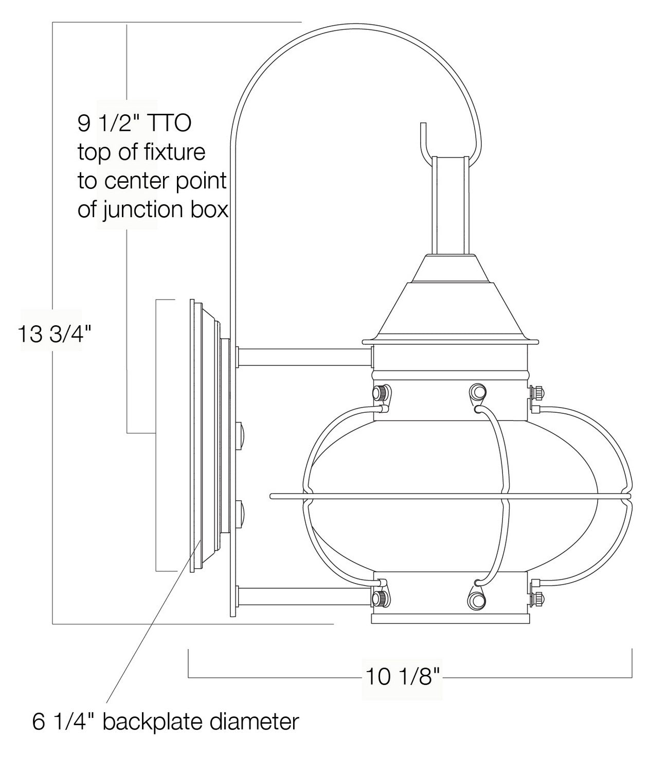 Norwell Lighting - 1323-BL-SE - One Light Wall Mount - Cottage Onion - Black With Seedy Glass