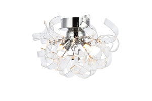 Elegant Lighting - 2104F14C - Four Light Flush Mount/ Wall Sconce - Ritz - Chrome