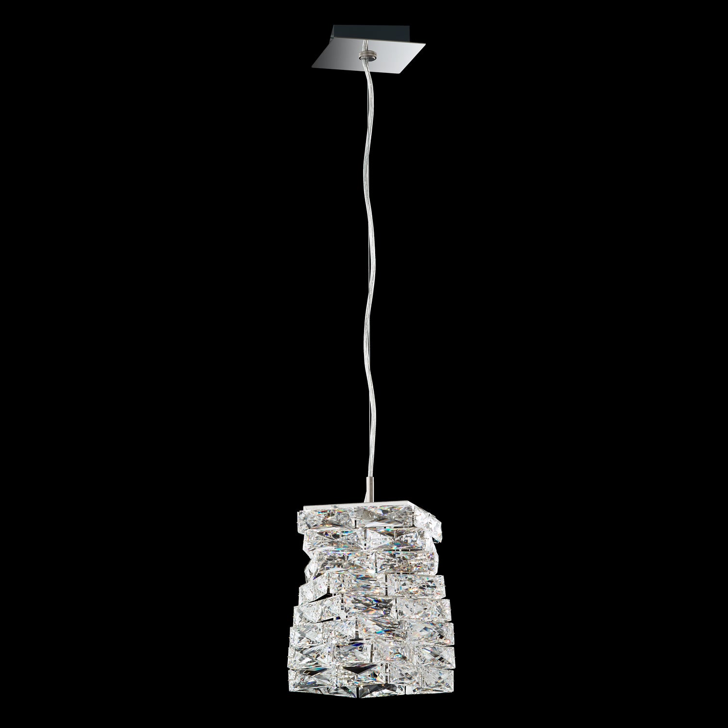 Schonbek - STW510N-SS1S - One Light Mini Pendant - Glissando - Stainless Steel
